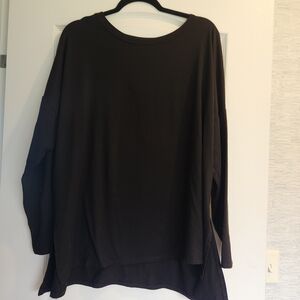 Zenana Outfitters Womens Classic Black Top Size 2XL Euc